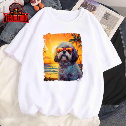 Dog Hawaiian Shih Tzu T-Shirt