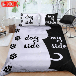 Dog Side My Side Bedding Set For Dog Lovers Duvet Cover