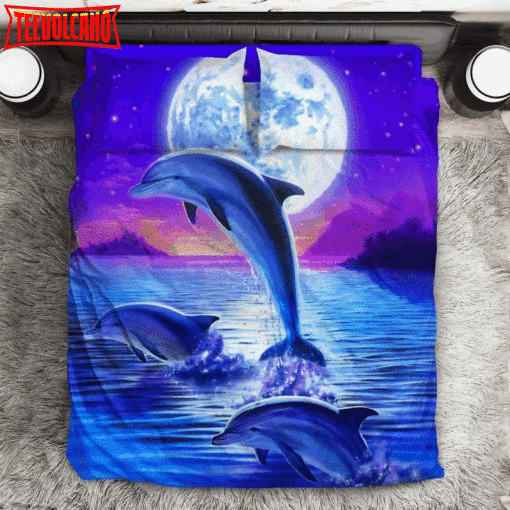 Dolphin Bedding Set (Duvet Cover &amp Pillow Cases)