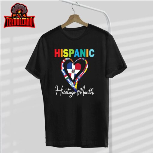 Dominican Republic Flag Hispanic Heritage Dominicana T-Shirt