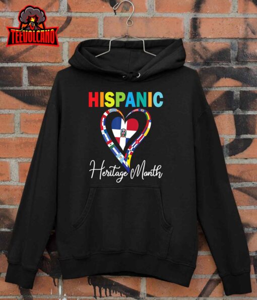 Dominican Republic Flag Hispanic Heritage Dominicana T-Shirt