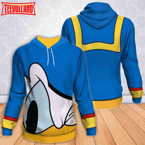 Donald Duck Cute Art 3D Printed Hoodie