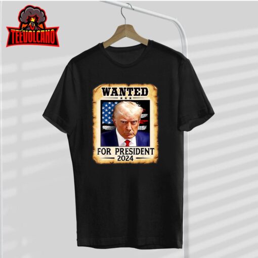 Donald Trump Mug Shot Wanted For U.S. President 2024 T-Shirt