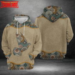 Doves Mandala 3D Printed Hoodie