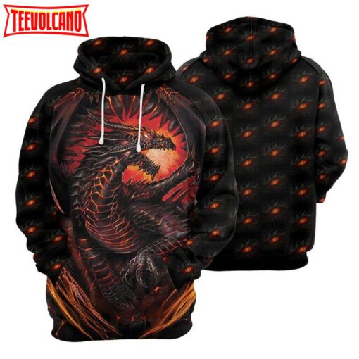 Dragon Fire 3D Printed Hoodie