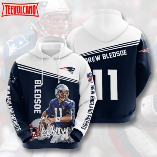 Drew Bledsoe New England Patriots 3D Printed Hoodie