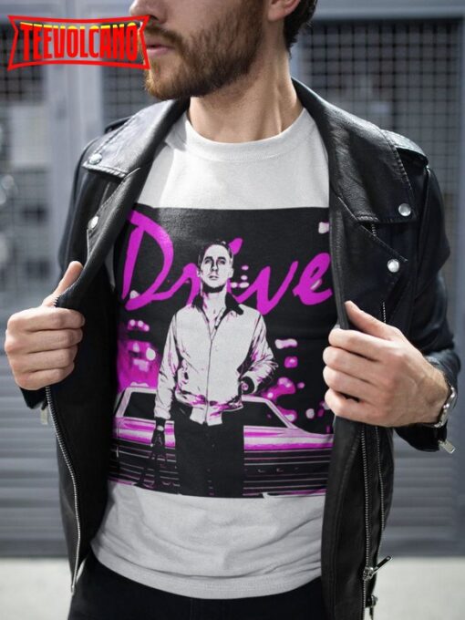 Drive Movie Soft T Shirt, Drive Movie Poster T-Shirt, Retro Movie Stylized T Shirt