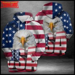 Eagle Usa Flag 3D Printed Hoodie