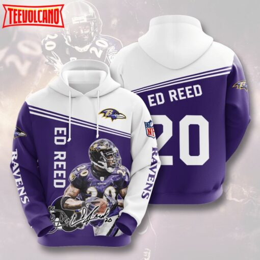 Ed Reed Baltimore Ravens 3D Printed Hoodie