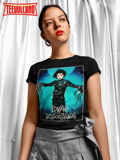 Edward Scissor Hands Movie Poster T Shirt, 90s Movie Nostalgia Unisex T Shirt