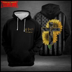 Faith Love Hope Sunflower 3D Printed Hoodie