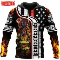 Firefighter 3D Printed Hoodie