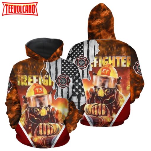 Firefighter 3D Printed Hoodie