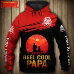 Fishing Reel Cool Papa 3D Printed Hoodie