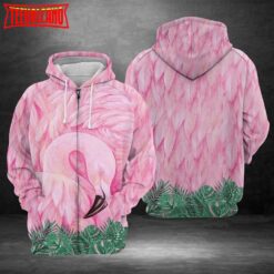 Flamingo Facade 3D Printed Hoodie