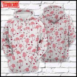 Flamingo Love 3D Printed Hoodie