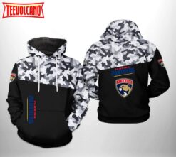 Florida Panthers NHL Camo Veteran 3D Printed Hoodie