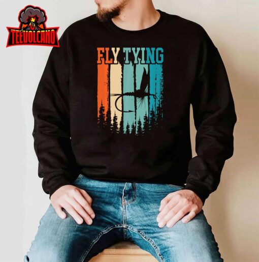 Fly Tying Retro Vintage Long Sleeve T-Shirt