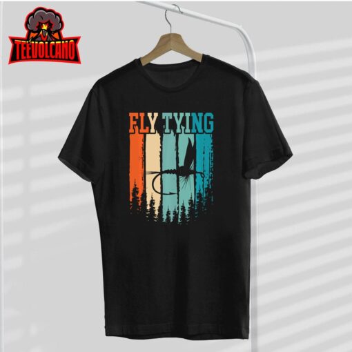 Fly Tying Retro Vintage Long Sleeve T-Shirt