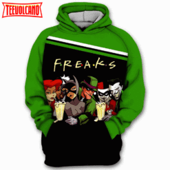 Freaks Friends Joker Harley Quinn Comic 3D Printed Hoodie