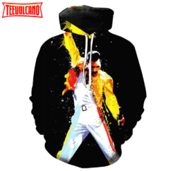 Freddie Mercury 3D Printed Hoodie