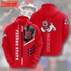 Fresno State American Football 3D Printed Hoodie