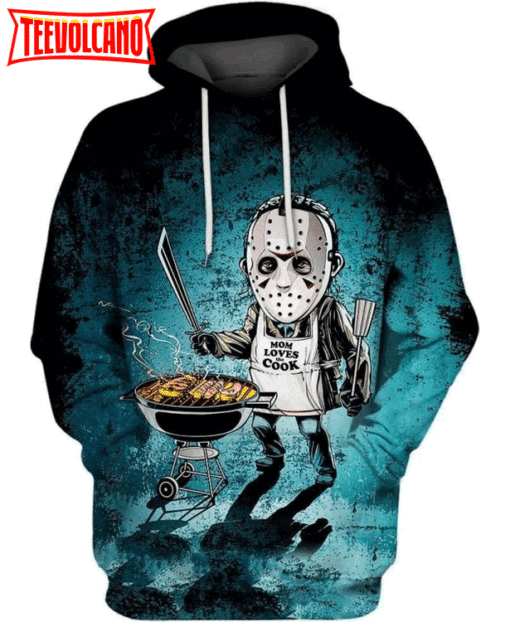 Friday The 13Th Jason Mom Loves The Cook 3D Printed Hoodie