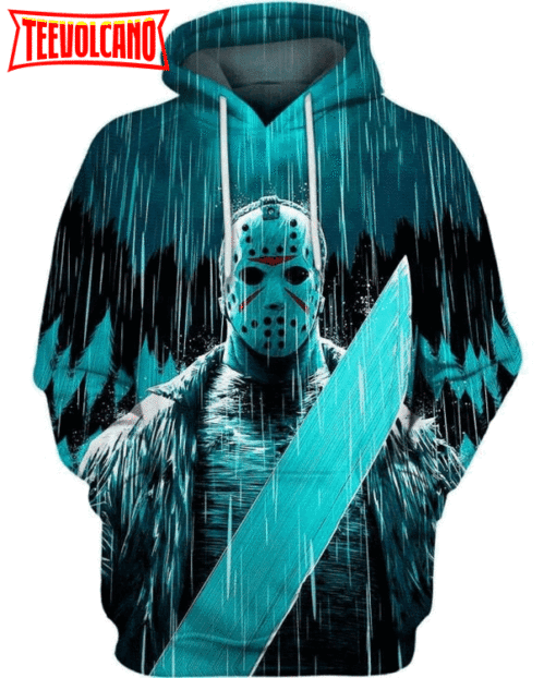 Friday The 13Th Jason Voorhees Art 3D Printed Hoodie