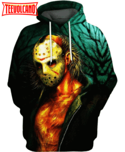 Friday The 13th Jason Voorhees Hockey Mask 3D Printed Hoodie