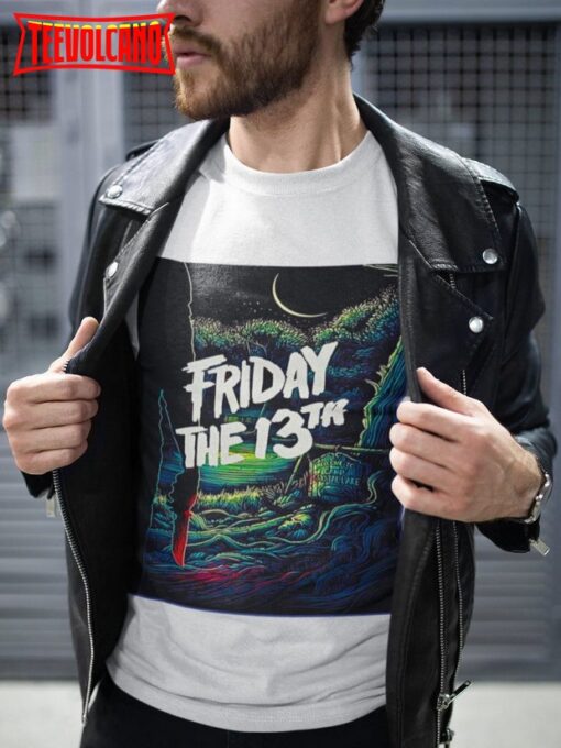 Friday the 13th Poster Style Soft T-Shirt, Horror Movie Nostalgia Fan Art T Shirt