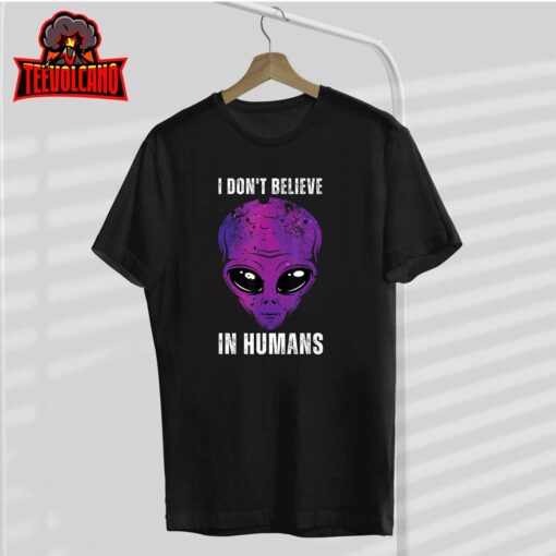 Funny Alien Face Halloween Costume T-Shirt