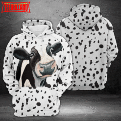 Funny Cow 3D Printed Hoodie