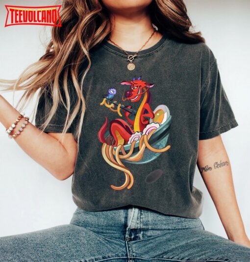 Funny Disney Mulan Characters Mushu Dragon Noodle Shirt