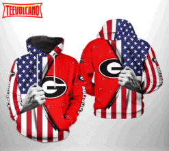 Georgia Bulldogs NCAA US FLag 3D Printed Hoodie