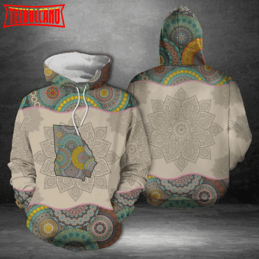 Georgia Mandala 3D Printed Hoodie