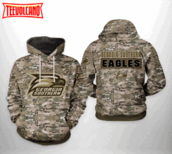 Georgia Southern Eagles NCAA Camo Veteran 3D Printed Hoodie