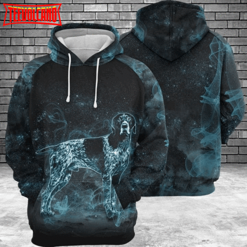 German Shorthaired Pointer Galaxy 3D Printed Hoodie