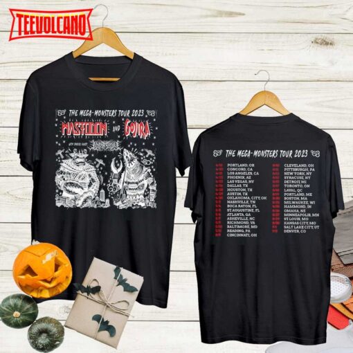 Gojira and Mastodon The Mega-Monsters Tour 2023 Vintage Shirt