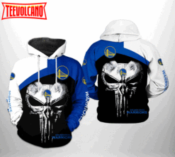 Golden State Warriors NBA Skull Punisher Team 3D Printed Hoodie