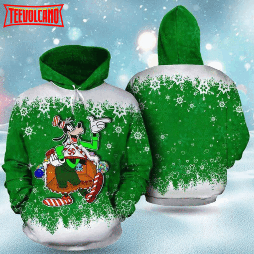 Goofy Merry Christmas 3D Printed Hoodie