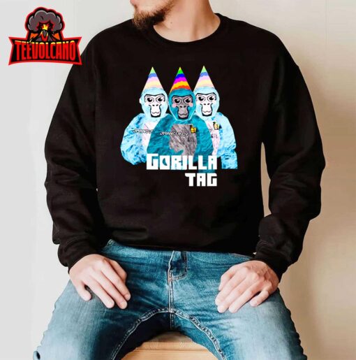 Gorilla Tag JMANCURLY Merch for Boys VR Gaming Boys Teens T-Shirt