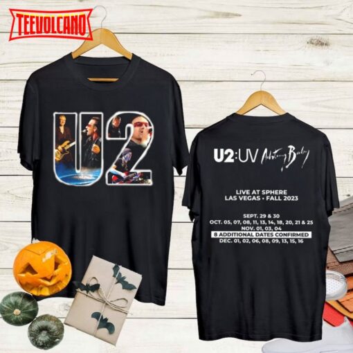 Graphic U2 Band Tour 2023 Shirt, Achtung Baby Live At Sphere U2 Band Shirt