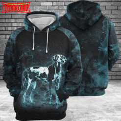 Great Dane Galaxy 3D Printed Hoodie