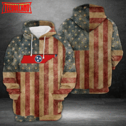 Great Tennessee Inside American 3D Printed Hoodie