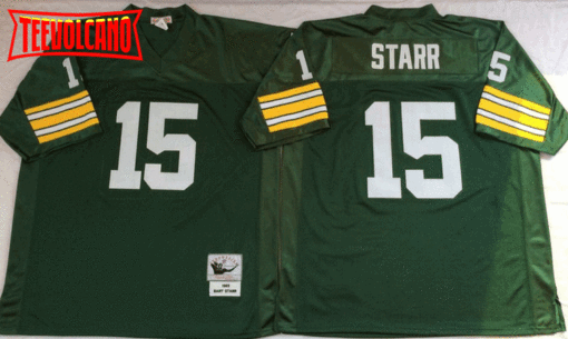 Green Bay Packers Bart Starr Green Throwback Jersey