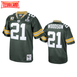 Green Bay Packers Charles Woodso Green 2010 Super Bowl XLV Throwback Jersey