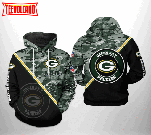 Green Bay Packers NFL Camo Team 3D Printed Hoodie