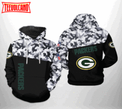 Green Bay Packers NFL Camo Veteran Team 3D Printed Hoodie