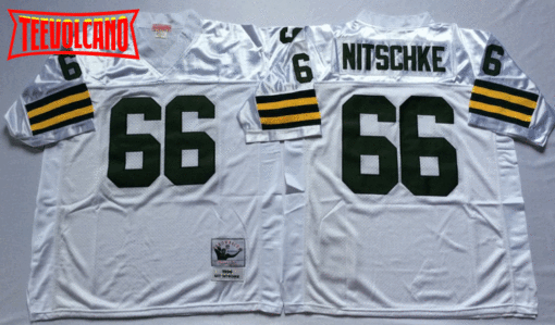 Green Bay Packers Ray Nitschke White Throwback Jersey