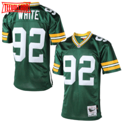 Green Bay Packers Reggie White Green 1993 1996 Throwback Jersey